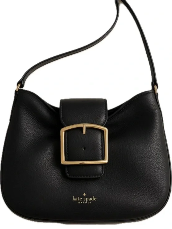 Kate Spade Black Saddle Bag Like New Condition. Very stylish and comfortable. - Picture 1 of 15